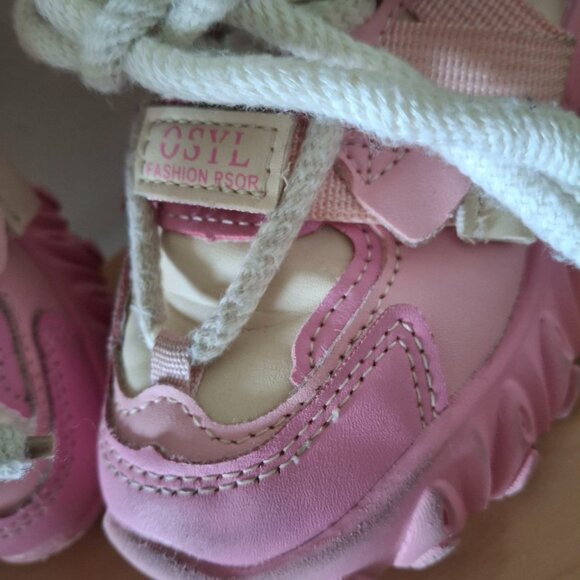 Kids' Unisex Pink Casual Running Sneakers - EU Size 27 (US Toddler 10) - Picture 5 of 6
